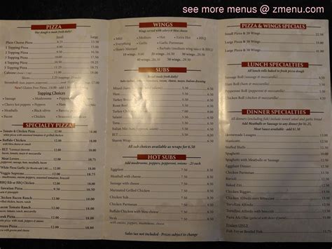 New york pizzeria waterville menu - 20 oz. Assorted Bottles $1.85. 20 oz. Dasani Water $1.35. Small Fountain Drink $1.65. Large Fountain Drink $1.75. Restaurant menu, map for New York Pizzeria located in 13901, Binghamton NY, 33 West State Street. 